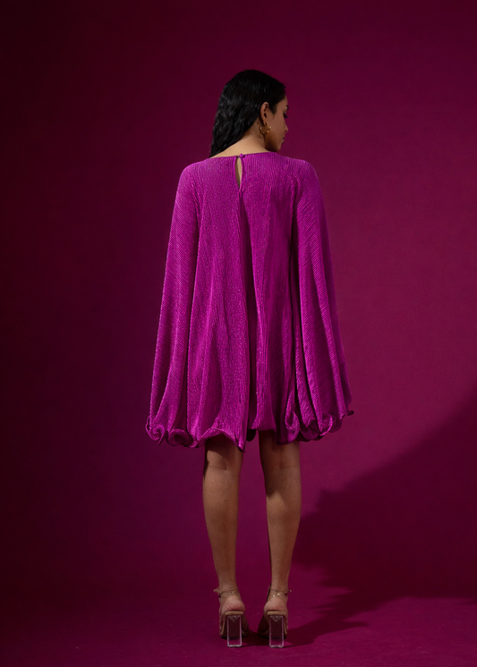 Mulberry Mini Pleated Dress