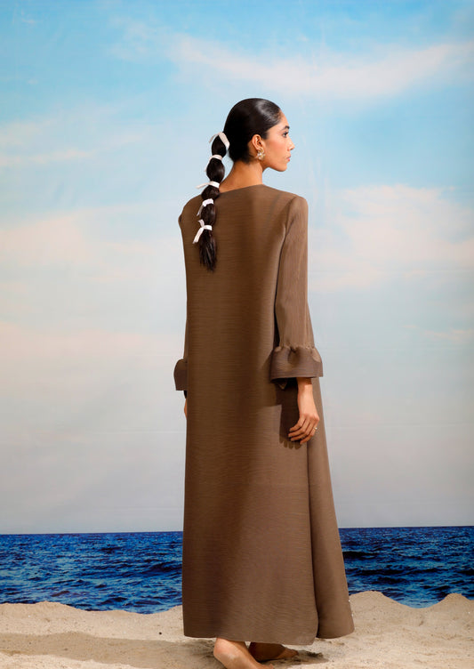 Jasmine Pearl Dress - Cedar Brown