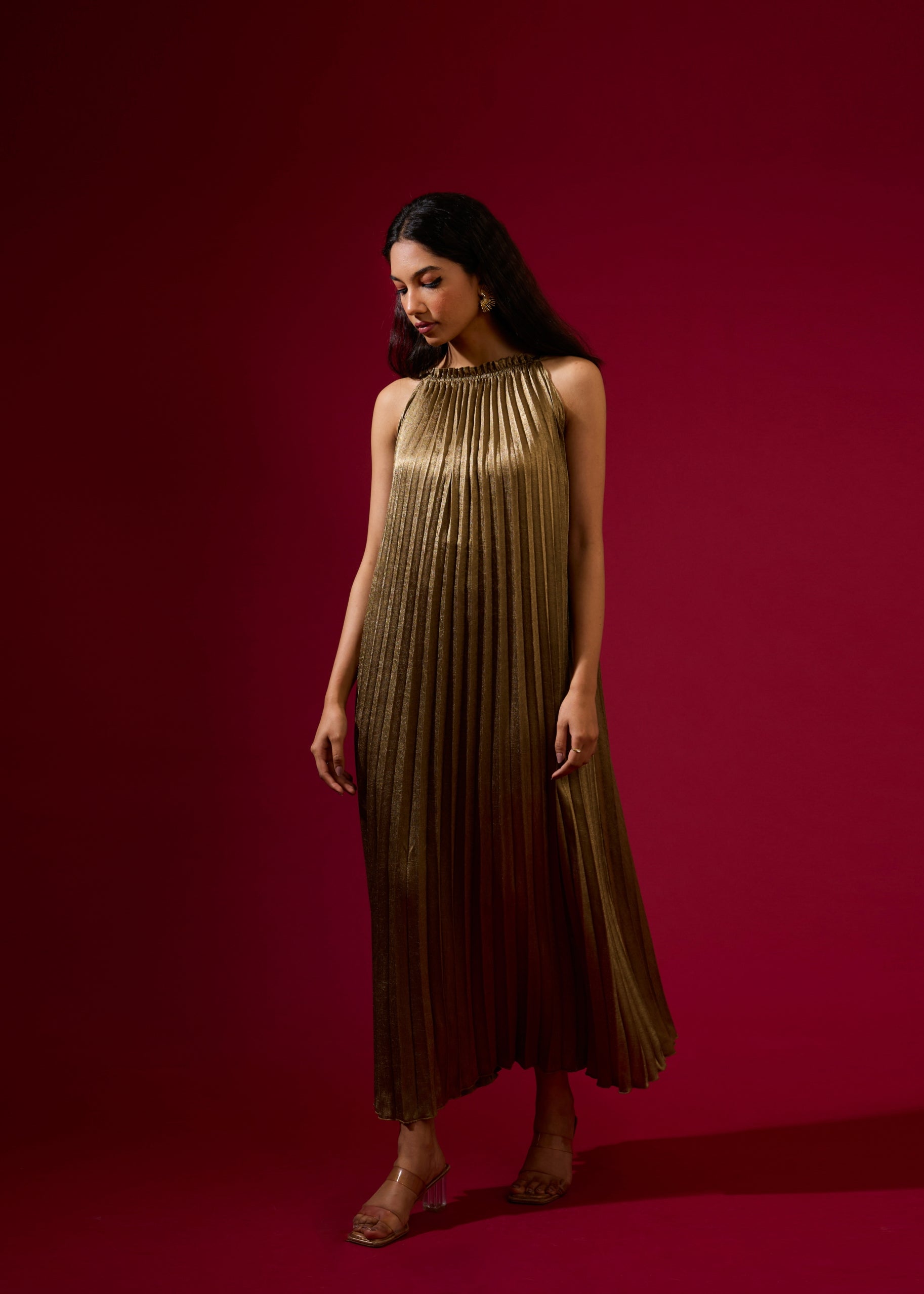 Luna Metallic Dress