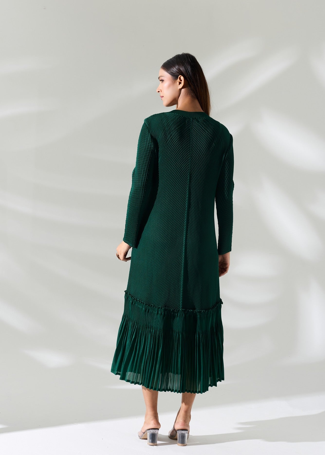Ember Pearl Dress - Emerald Green
