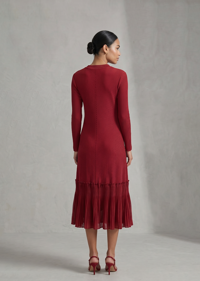 Ember Pearl Dress - Red