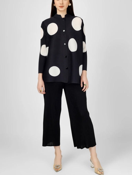 Black Polka Printed Coord Set