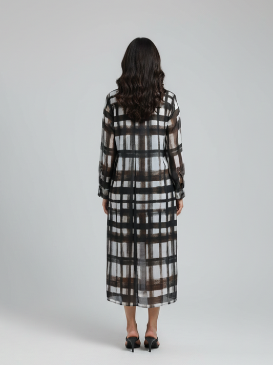 Checkered Long Tunic