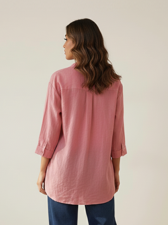 Rose Embroidered Shirt