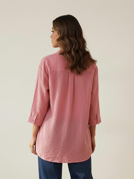 Rose Embroidered Shirt