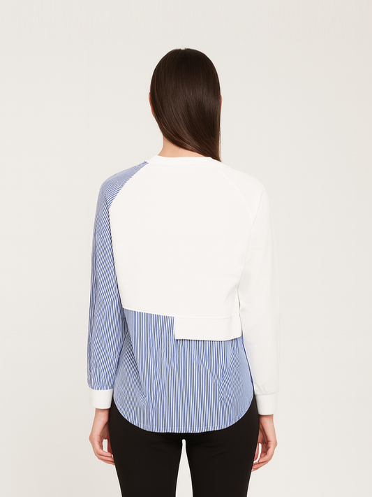 White & Blue Ember Shirt