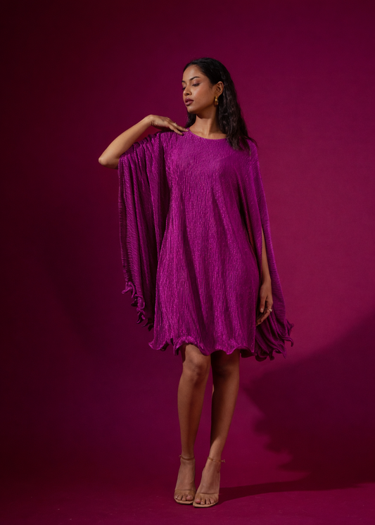 Mulberry Mini Pleated Dress