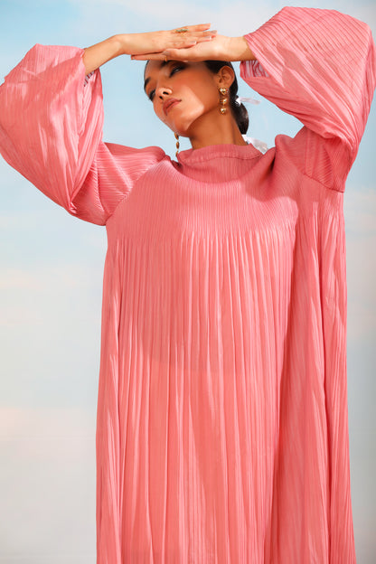 Rosy Long Dress - Bubblegum Pink