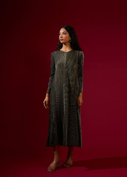 Jayden Metallic Dress - Black