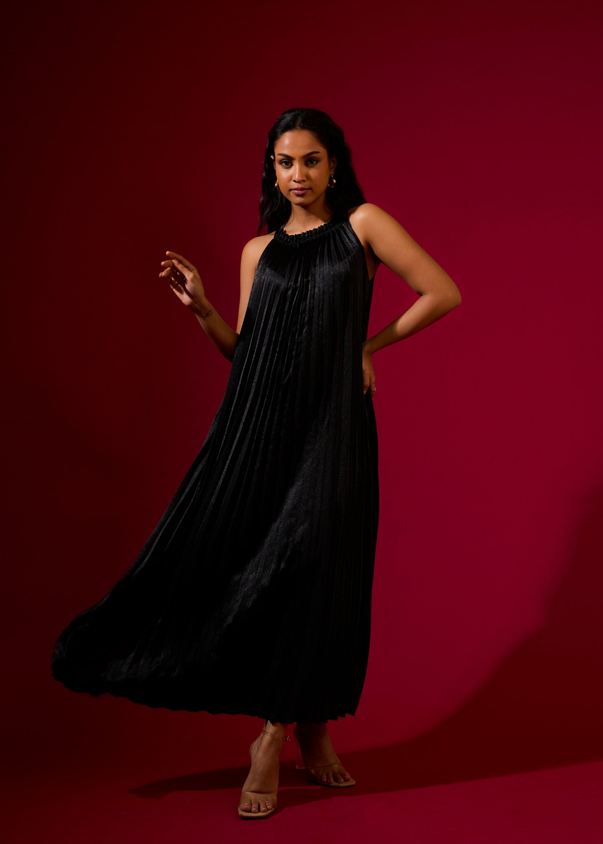 Luna Metallic Dress - Black O-Pap Style Luna Metallic Dress - Black O-Pap Style