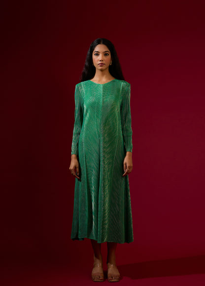 Jayden Metallic Dress - Green