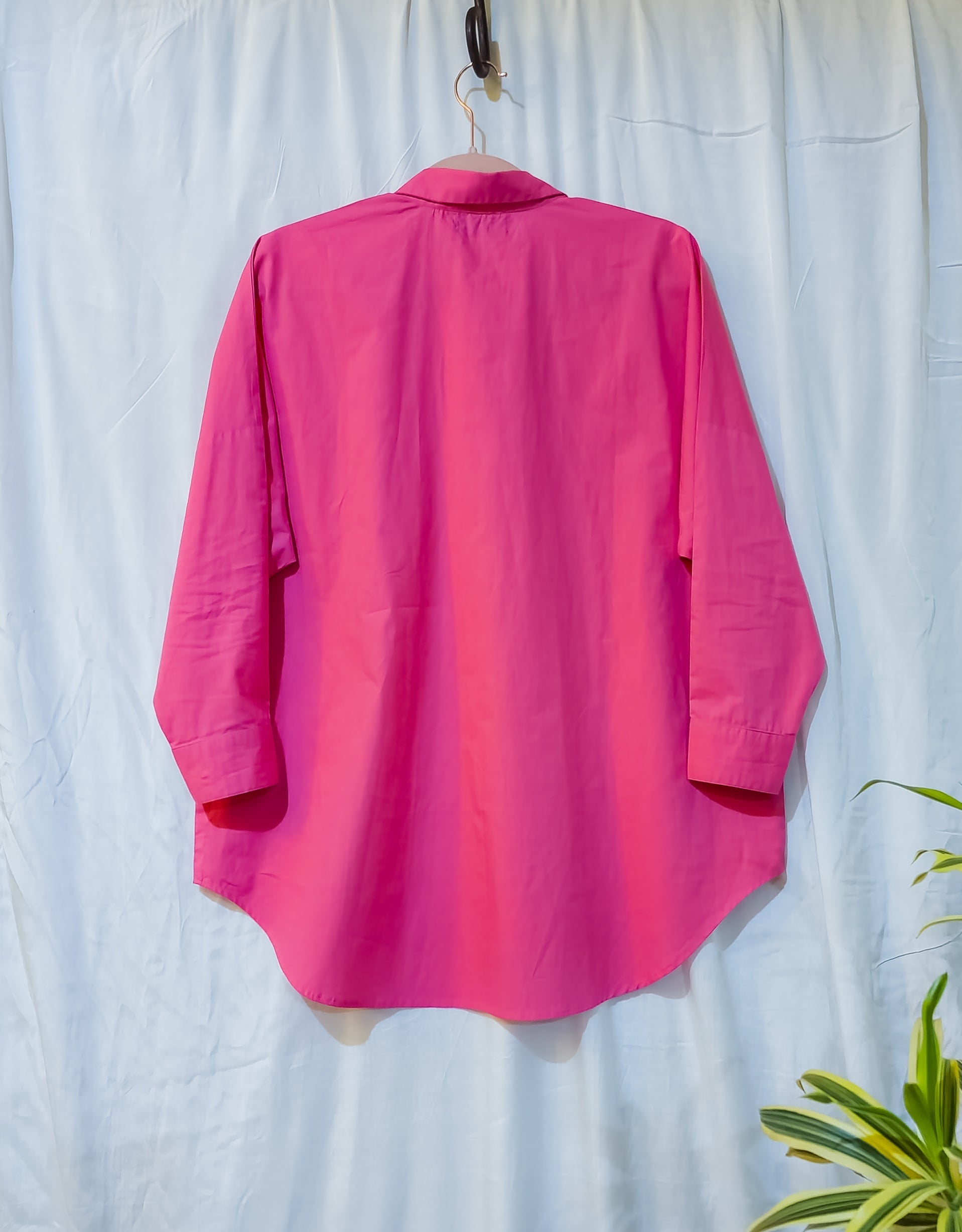 Pink oversized shirt