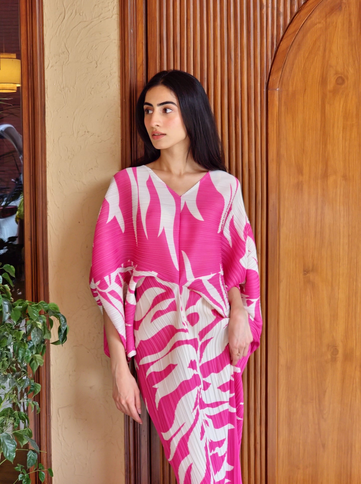batwing dress pink Luna Batwing Dress