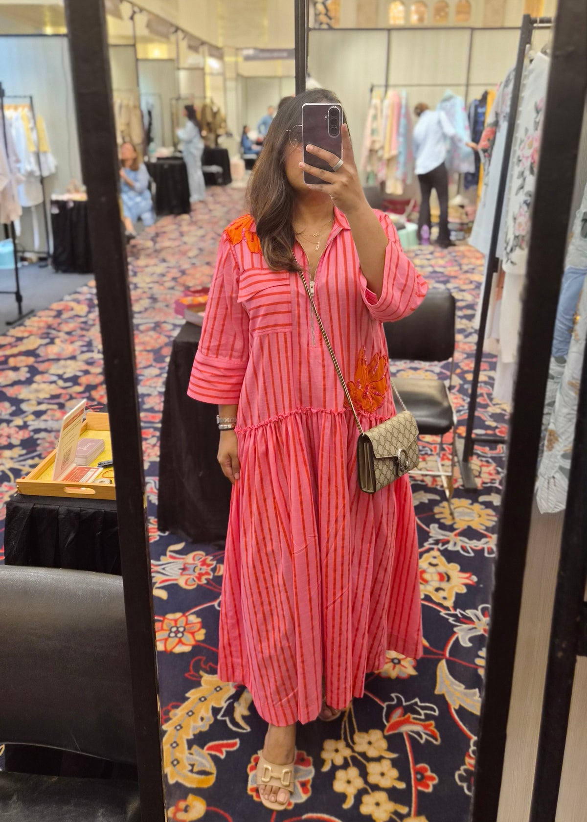 Pink Stripe Shirley Dress