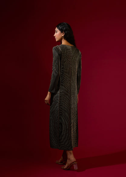 Jayden Metallic Dress - Black