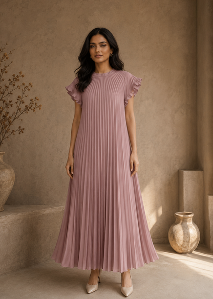 Aria Dress - Nude Pink