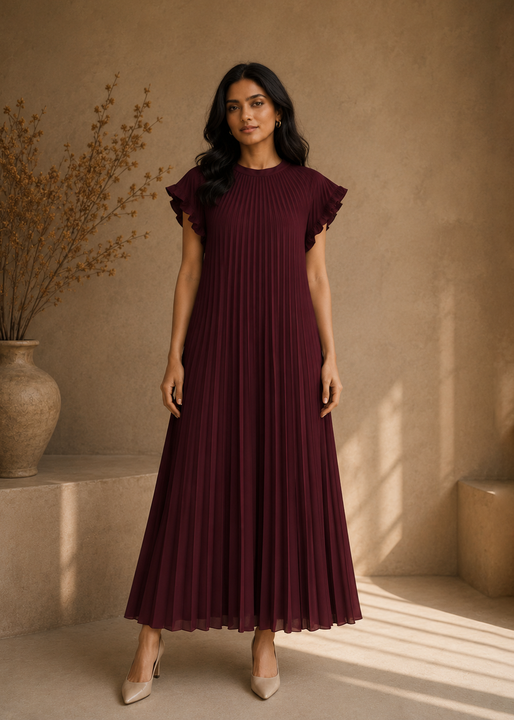 Aria Dress - Wine