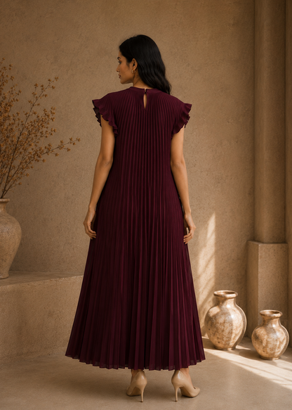 Aria Dress - Wine