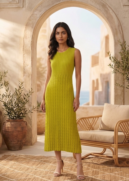 Dune Chevy Dress - Lime Green