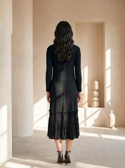 Ember Pearl Dress - Black