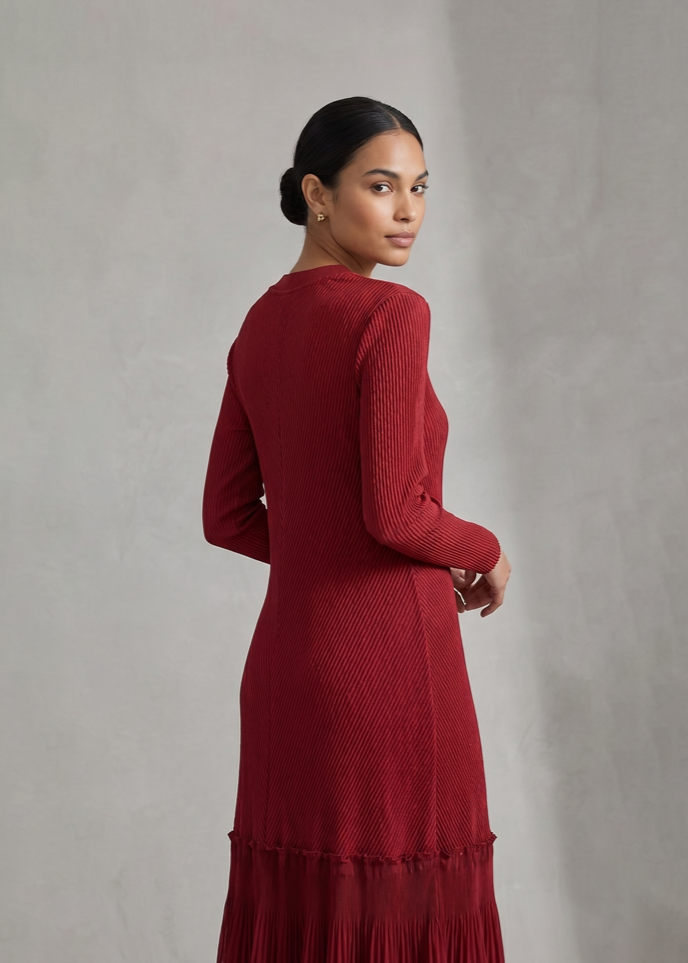Ember Pearl Dress - Red