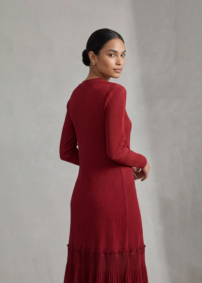 Ember Pearl Dress - Red
