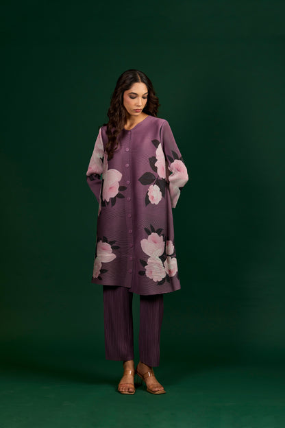 Mauve Flora Coord Set - Mauve