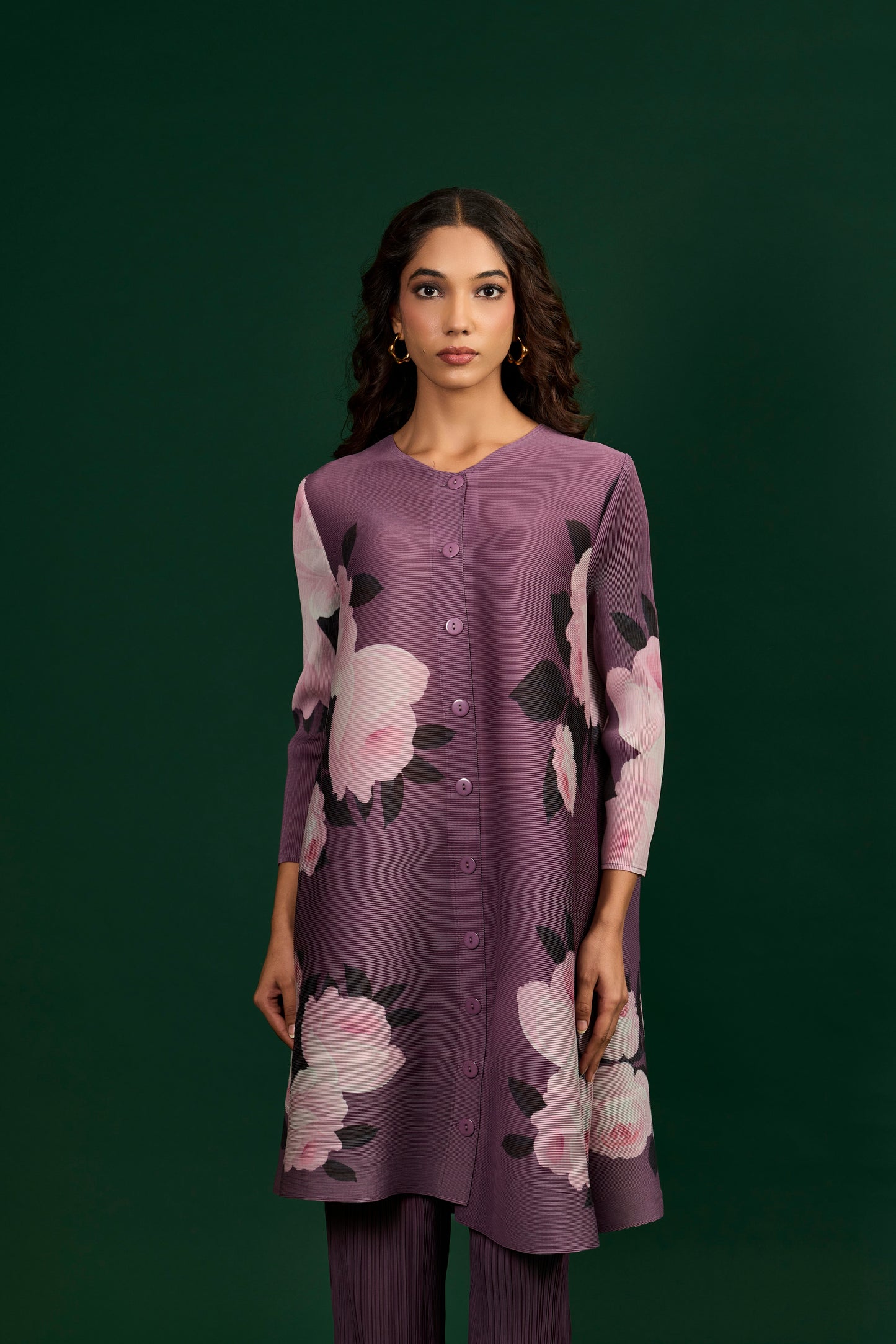 Mauve Flora Coord Set - Mauve