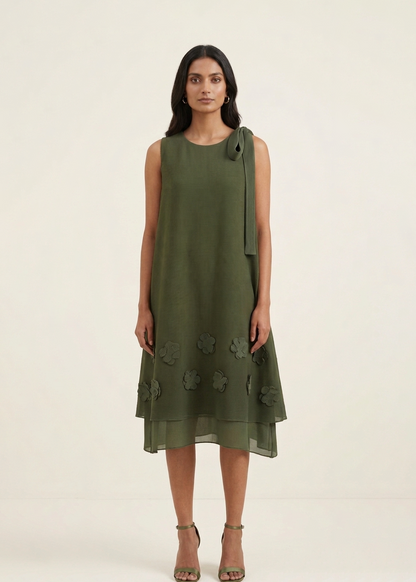 Meadow Dress - Military Green