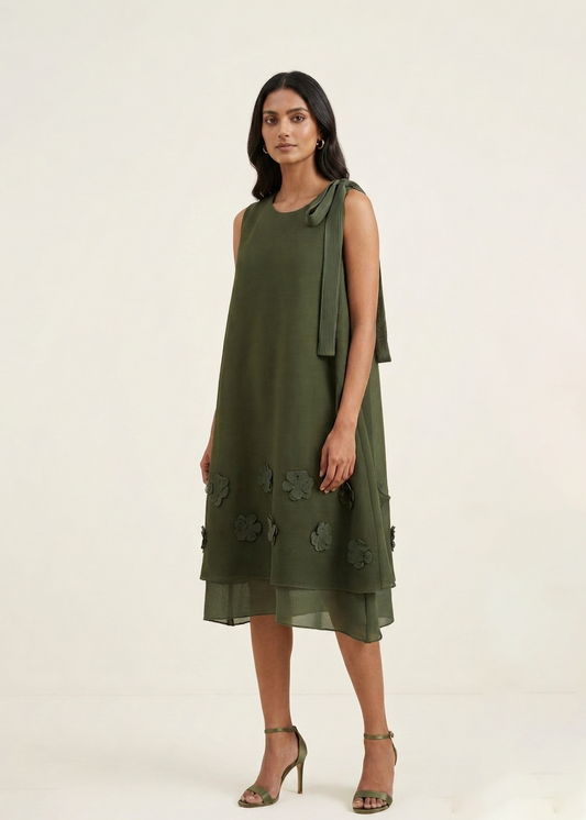 Meadow Dress - Military Green