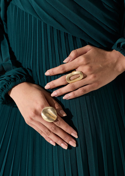 CASTOR HOLLOW RING - GOLD