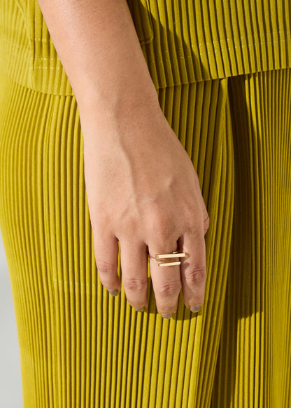 GEOMETRIC LINE RING - GOLD