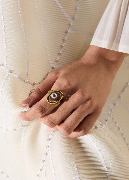 HALO RING - GOLD & SILVER