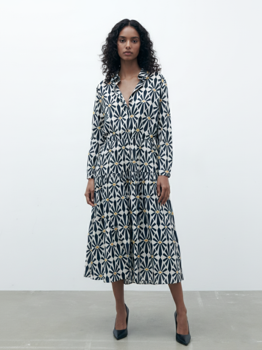 Robe rétro à strass