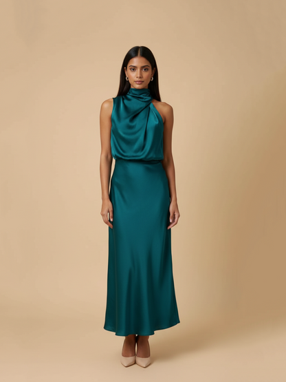 Robe bénitier asymétrique