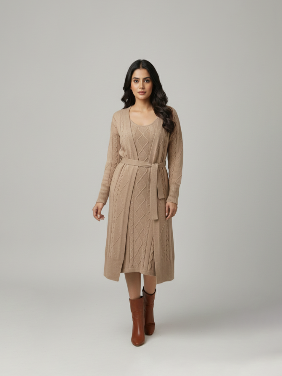 Jackie Sweater Dress with Jacket