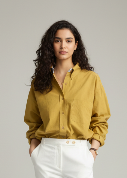 Camel Shirt - Mustard Yellow