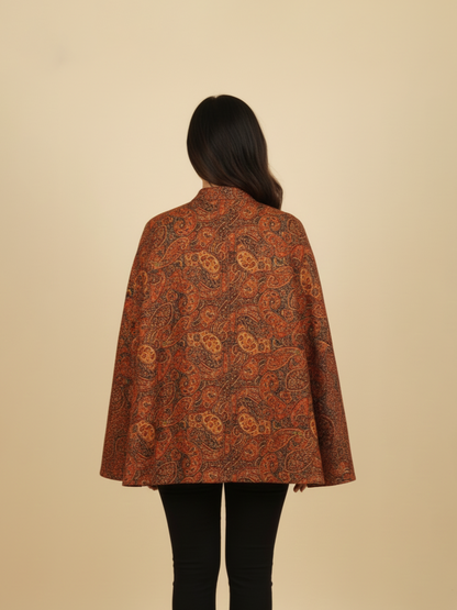 Paisley Velvet Cape