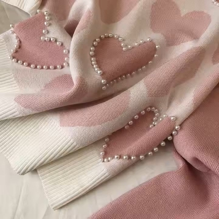 Pink Heart Jogger Set