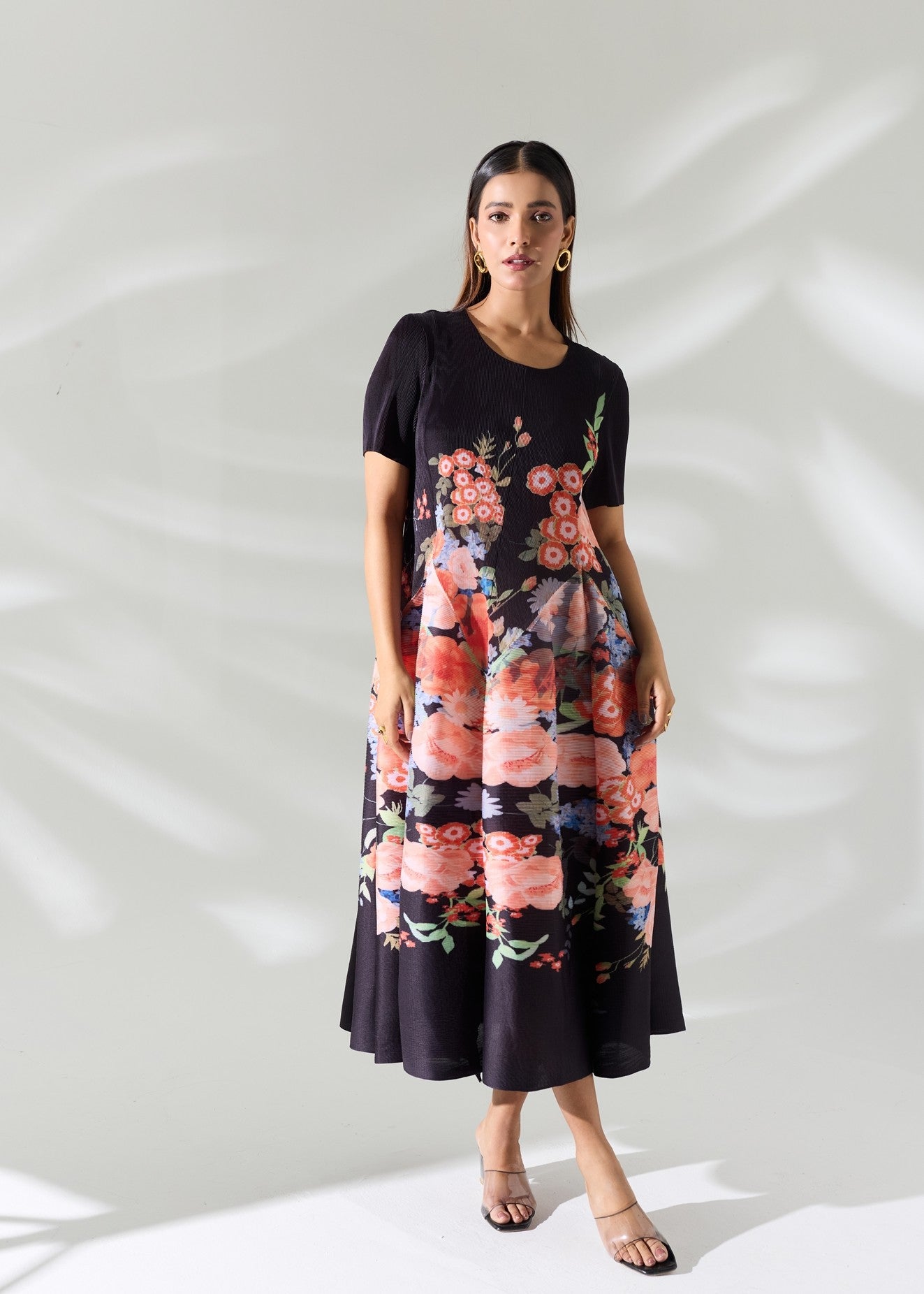 Printed Eve Dress - Black