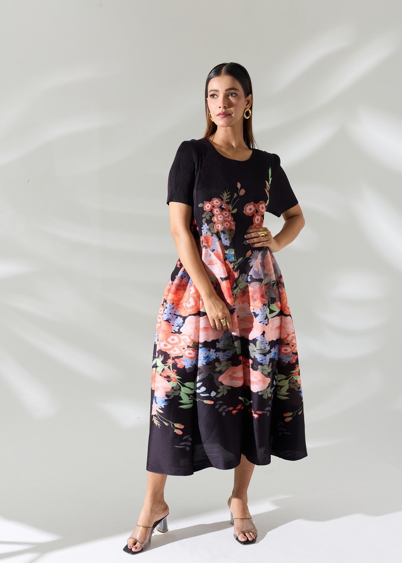 Printed Eve Dress - Black