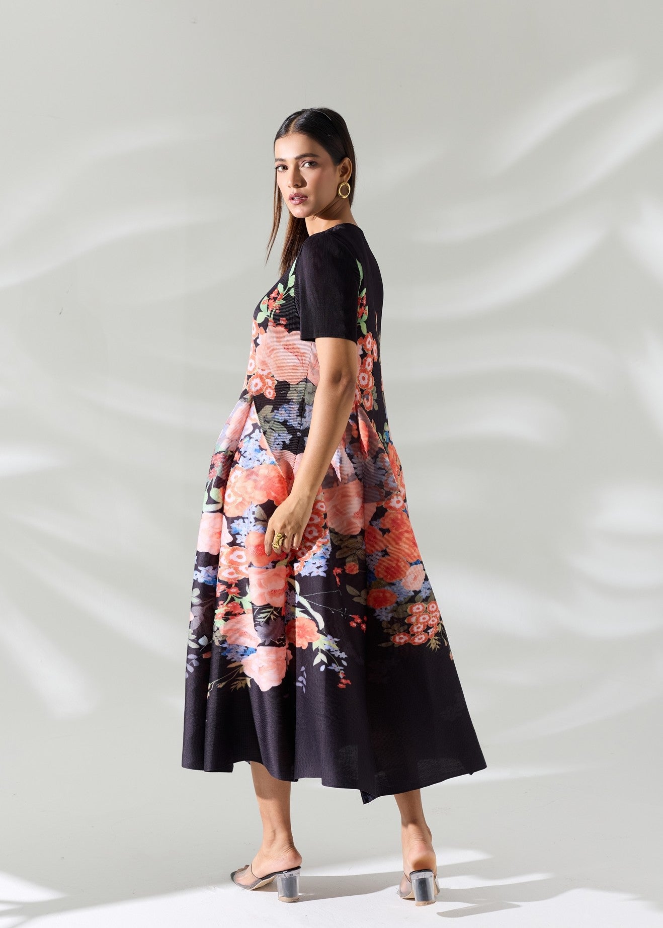 Printed Eve Dress - Black