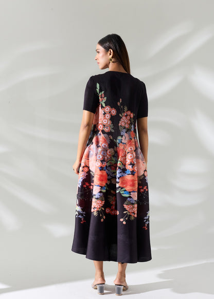 Printed Eve Dress - Black