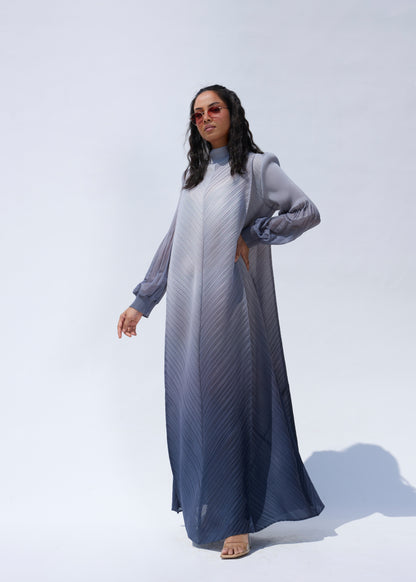 Robe plissée Flora noire