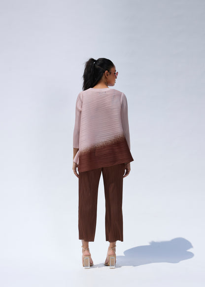 Robe plissée Flora noire