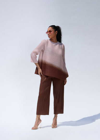 Robe plissée Flora noire