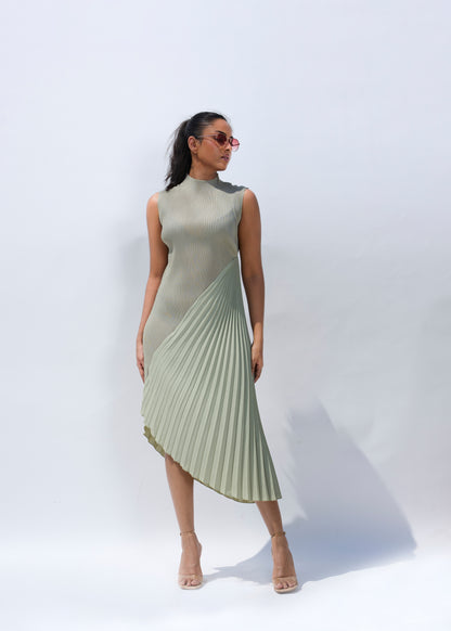 Mayhem Color Block Dress - Green