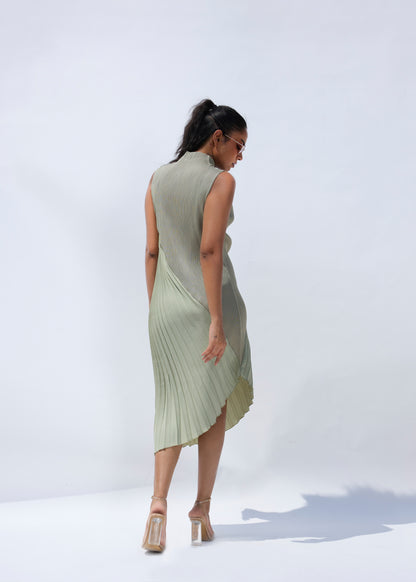 Mayhem Color Block Dress - Green